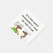 Christmas Cheer 2 Moose servetten (Hoek)