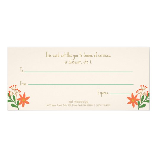 Christmas Cheer Cadeaubon Reclamekaart (Achterkant)