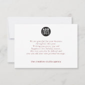 Christmas Cheer Corporate Holiday Greeting Kaart (Achterkant)