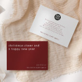 Christmas Cheer Corporate Holiday Greeting Kaart