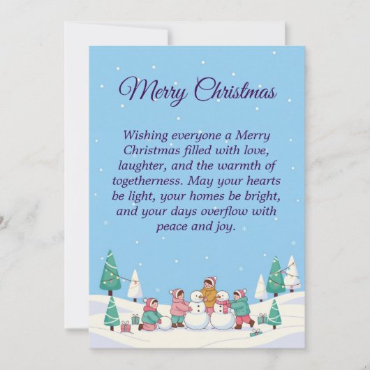 Christmas Cheer for All Feestdagenkaart (Voorkant)