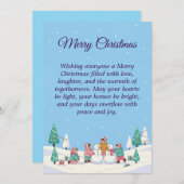 Christmas Cheer for All Feestdagenkaart (Voorkant / Achterkant)