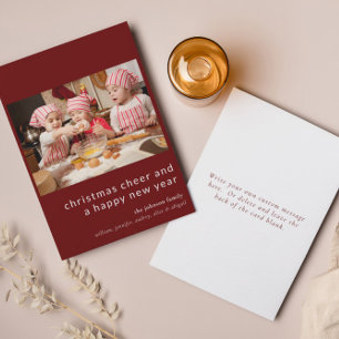 Christmas Cheer Happy New Year Holiday Kaart