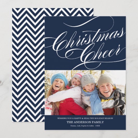 CHRISTMAS CHEER | HOLIDAIRE FOTOKAART FEESTDAGENKAART (Voorkant / Achterkant)