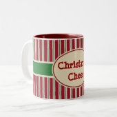 Christmas Cheer Holiday Coffee Mok Gift (Voorkant links)