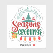 Christmas Cheer Holiday Sticker (Vel)