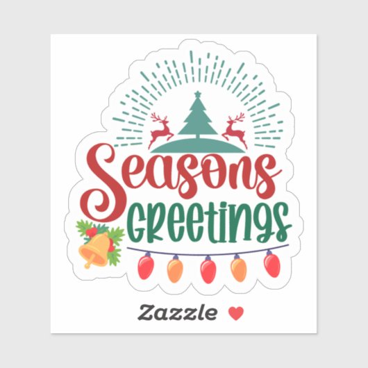 Christmas Cheer Holiday Sticker (Vel)