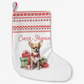 Christmas Cheer-Huahua Kleine Kerstsok (Voorkant)