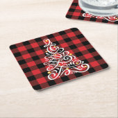 Christmas Cheer Onderzetter met Tree (Schuin)