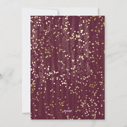 Christmas Cheer Painted Brush Strokes en Confetti Feestdagenkaart (Achterkant)