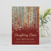 Christmas Cheer Painted Brush Strokes en Confetti Feestdagenkaart (Staand voorkant)