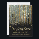Christmas Cheer Painted Brush Strokes en Confetti Feestdagenkaart<br><div class="desc">Christmas Cheer Painted Brush Strokes en Confetti Abstracte vakantie Kaart voor gezinnen of bedrijven. De tekst van het nepgouden folie-effect luidt: Christmas Cheer and a Happy New Year - Warm Holiday Wishes From Voeg je eigen familienaam of bedrijf toe. Deze kaart is voorzien van handgetekende penseelstrepen in blauw en goud,...</div>