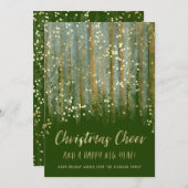 Christmas Cheer Painted Brush Strokes en Confetti Feestdagenkaart (Voorkant / Achterkant)