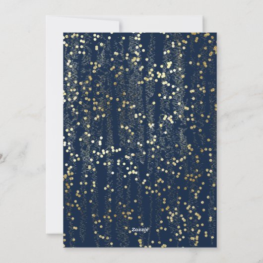 Christmas Cheer Painted Brush Strokes en Confetti Feestdagenkaart (Achterkant)