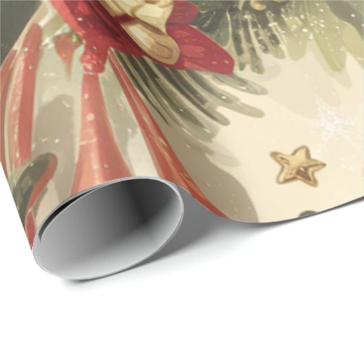 Christmas  Cheer Pattern Cadeaupapier (Rol Hoek)