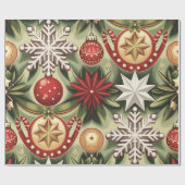 Christmas  Cheer Pattern Cadeaupapier (Vlak)