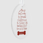 Christmas Cheer Pet Ornament (voorkant)