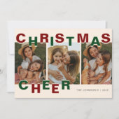 Christmas Cheer | Photo Christmas  Feestdagenkaart (Voorkant)