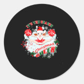 Christmas Cheer  Ronde Sticker (Voorkant)