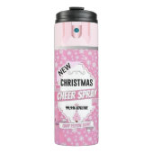 Christmas Cheer Spray - Roze Thermosbeker (Voorkant)