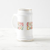 Christmas Cheer Stein - 22 oz van Feestelijke Verr Bierpul (Voorkant links)