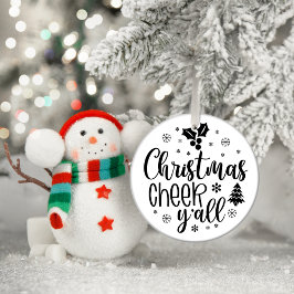 Christmas Cheer y'all Keramisch Ornament