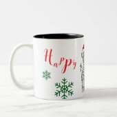 Christmas Cheetah Mug Cup Tweekleurige Koffiemok (Links)