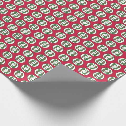 Christmas Cheetahs Cadeaupapier (Hoek)