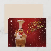 Christmas Chef briefkaart (Voorkant / Achterkant)