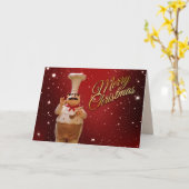 Christmas Chef wenskaart Kaart (Gele Bloem)