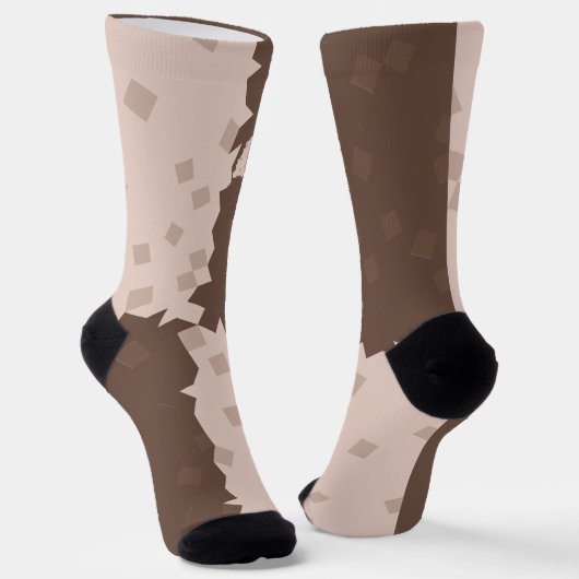 Christmas Chess Cookies Pattern Sokken (Gebogen)