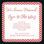 Christmas Chevron Adreswijziging Stickers<br><div class="desc">Vier uw nieuwe begin met onze stijlvolle housewarming party en change-of-address borden. Perfect voor het verwelkomen van gasten en het updaten van uw nieuwe locatie, deze borden voegen een persoonlijke touch toe aan uw feest. Hun design combineren warmte en elegantie, waardoor uw overgang naar een nieuw huis zowel uitnodigend als...</div>
