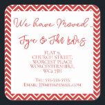 Christmas Chevron Adreswijziging Stickers<br><div class="desc">Vier uw nieuwe begin met onze stijlvolle housewarming party en change-of-address borden. Perfect voor het verwelkomen van gasten en het updaten van uw nieuwe locatie, deze borden voegen een persoonlijke touch toe aan uw feest. Hun design combineren warmte en elegantie, waardoor uw overgang naar een nieuw huis zowel uitnodigend als...</div>