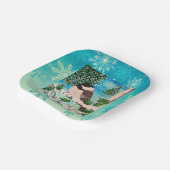 Christmas Chickadee Chatter Bord (Gebogen)