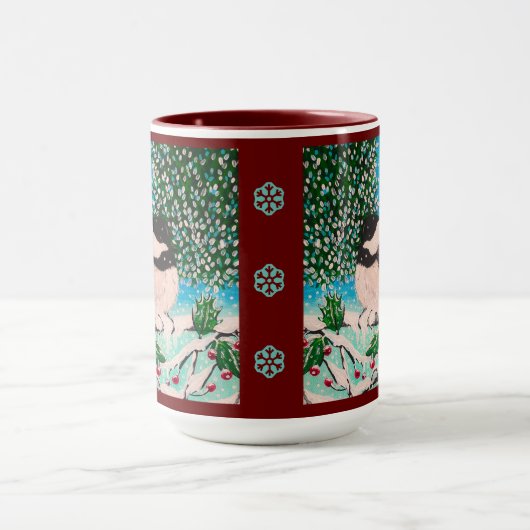 Christmas Chickadee Chatter Mok (Midden)