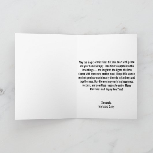 Christmas Chicken Folded Holiday Card Feestdagen Kaart (Binnen)