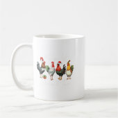Christmas Chicken Lover Xmas Santa Hat Funny Farm  Koffiemok (Links)