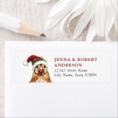 Christmas Chicken Retour Adreslabels Etiket (Insitu)