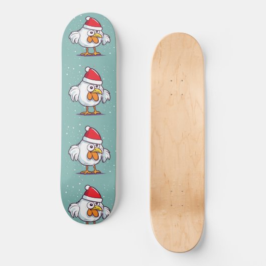 Christmas Chicken Skateboard (Voorkant)