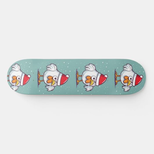 Christmas Chicken Skateboard (Horizontaal)
