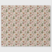 Christmas Chickens Wrapping Paper Cadeaupapier (Vlak)