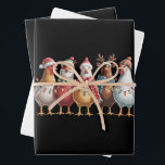 Christmas Chickens Xmas Chicken Gift Boerderij Lov Inpakpapier Vel<br><div class="desc">Kerst Kippen Xmas Kip Gift Boerderij Lover Vakantie SeizoenBoerderij Lover Gift</div>