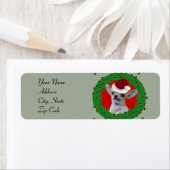 Christmas Chihuahua retour adreslabels Etiket (Insitu)