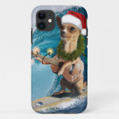 Christmas Chihuahua Surfing Case-Mate iPhone Case (Achterkant)