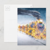 Christmas Child Christmas Motif December Train Feestdagenkaart (Voorkant / Achterkant)