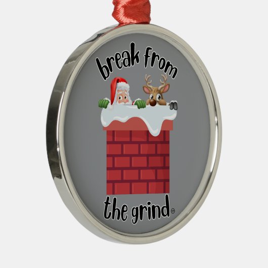 Christmas Chimney Humor BFTG Ornament (Rechts)