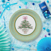 Christmas Chinoiserie Paper Plates Papieren Bordje (Feest)