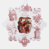 Christmas Chinoiserie Photo Tree Ornament (Voorkant)