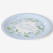 Christmas Chinoiserie Waterverf Ginger Jar Krans Papieren Bordje (Gekanteld)