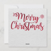 Christmas Chipmunk Wenskaart Feestdagenkaart (Achterkant)